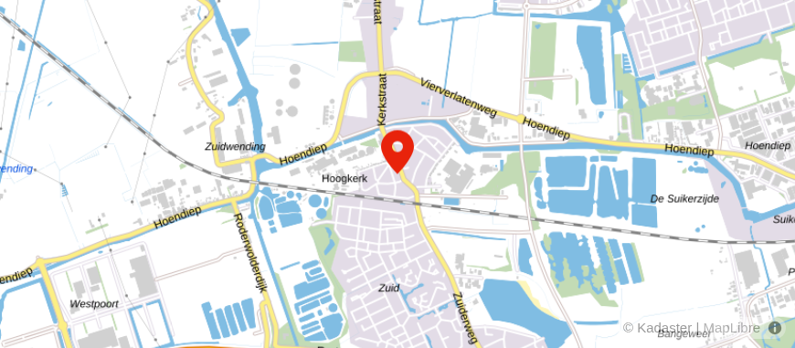 Locatie van Finesse Hypotheek Groningen