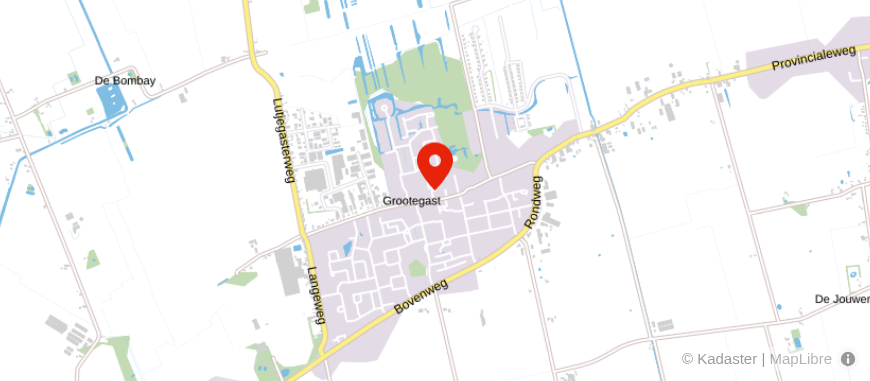Locatie van Van Campen & Dijkstra Grootegast