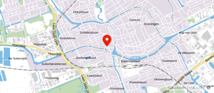 Locatie van De Hypotheker Groningen