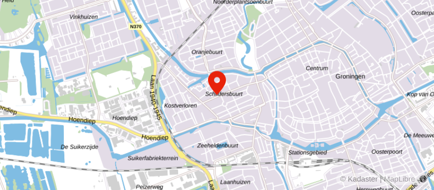 Locatie van HelderinHuizen.nl Groningen
