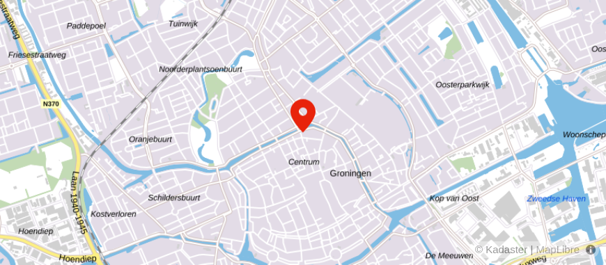 Locatie van De Hypotheekshop Groningen Centrum