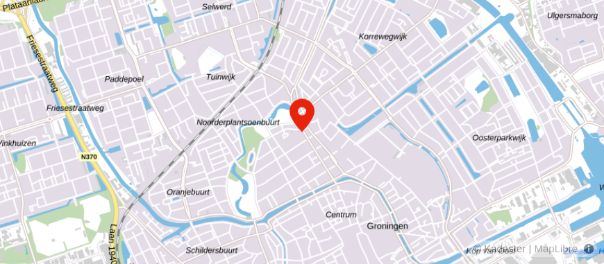 Locatie van Van Bruggen Groningen