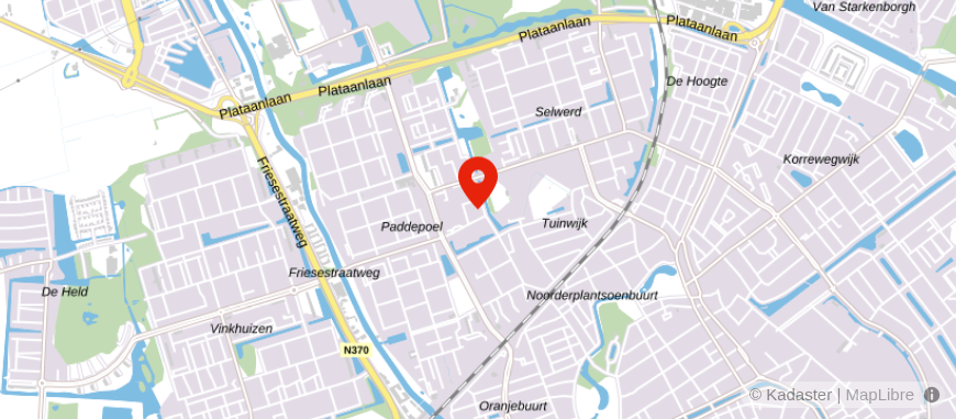 Locatie van ASN Bank Groningen West