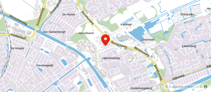 Locatie van De Hypotheekshop Groningen Noord