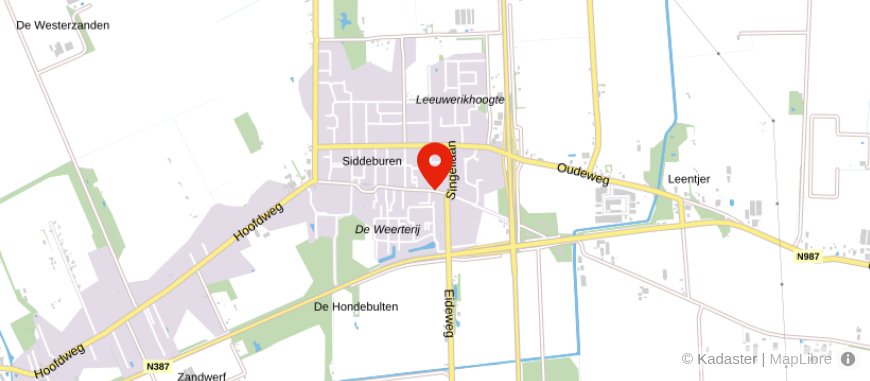 Locatie van iQ Makelaars Midden-Groningen