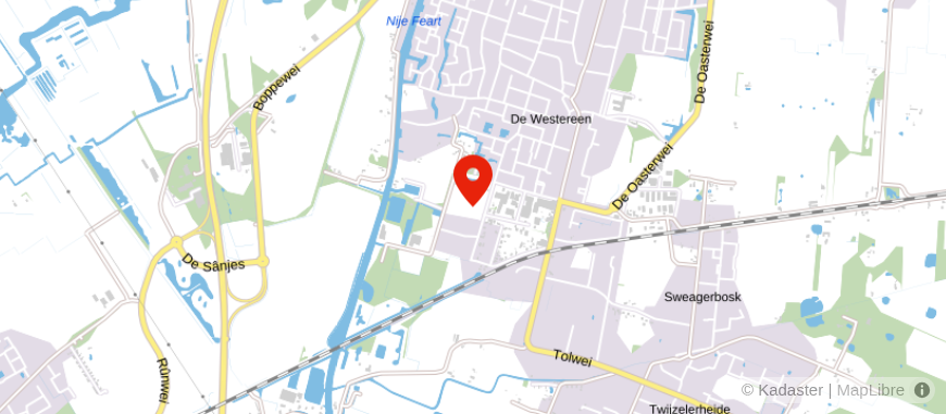 Locatie van Geld & Woning Zwaagwesteinde