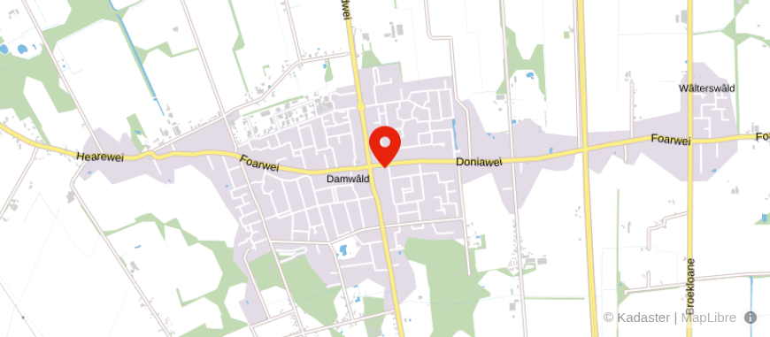 Locatie van Kantoor Notaris mr. drs. O.J. Leegstra