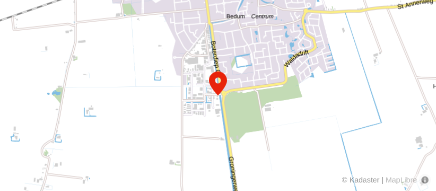 Locatie van Administratiekantoor Woldendorp