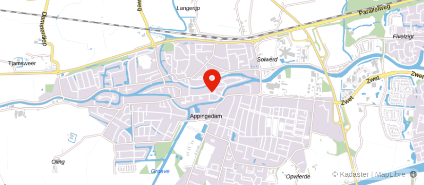 Locatie van De Hypotheekshop Appingedam