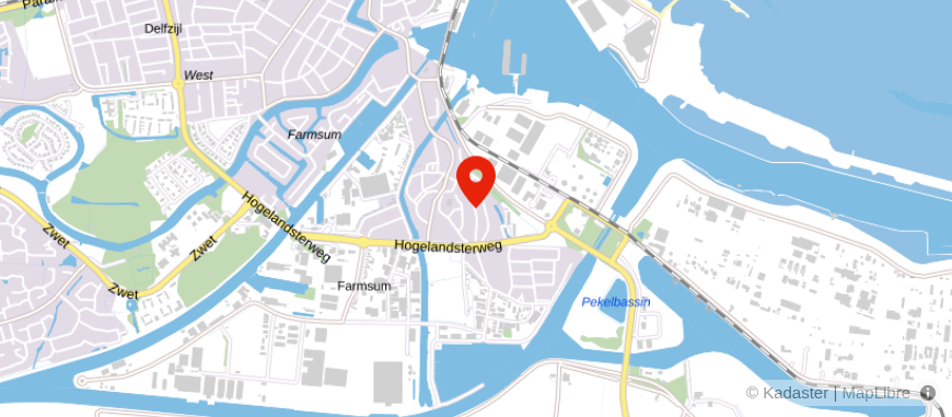 Locatie van WitteWoning Makelaars Delfzijl