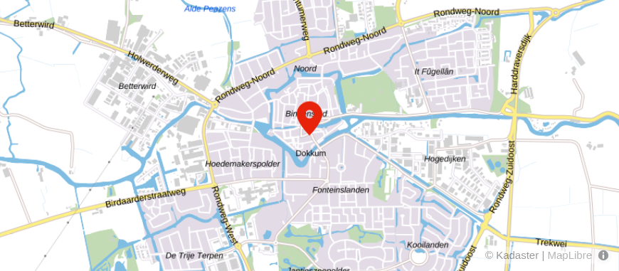 Locatie van Rabobank Dokkum