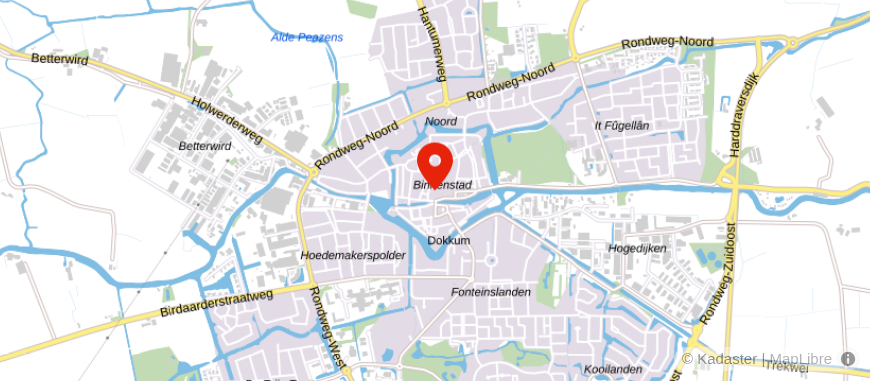 Locatie van ASN Bank Dokkum