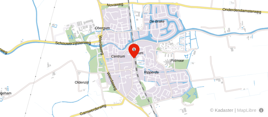 Locatie van Het Florijnhuys - hypotheekadviseur Winsum