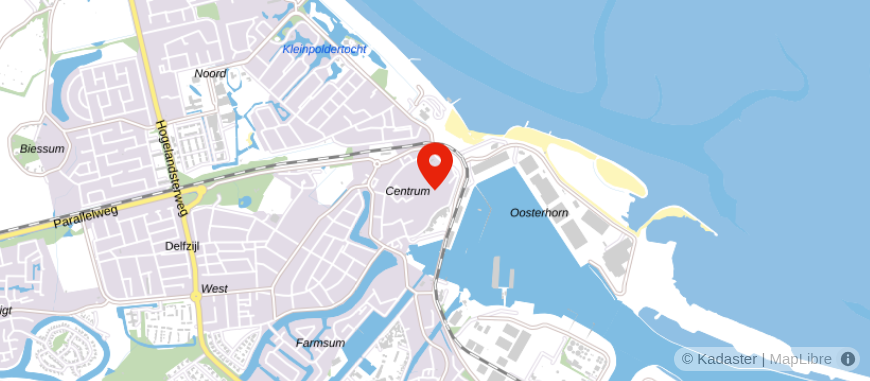 Locatie van Rabobank Delfzijl