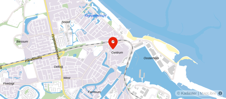 Locatie van Kamp & Koolhof makelaars
