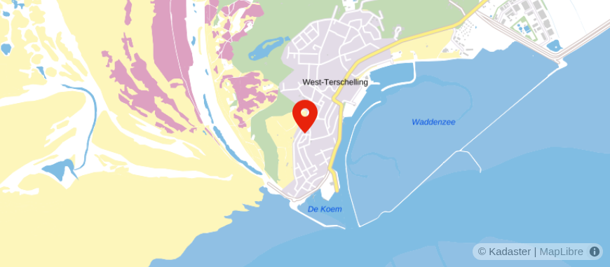 Locatie van BTER financieel Terschelling