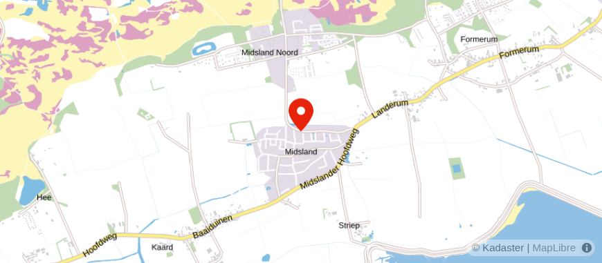 Locatie van Administratie Terschelling