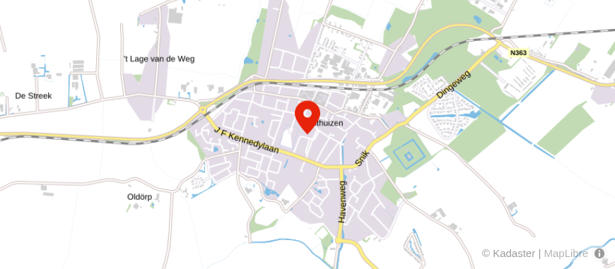 Locatie van De Hypotheekshop Uithuizen